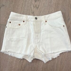 Levi’s Women's White Denim Shorts size 28